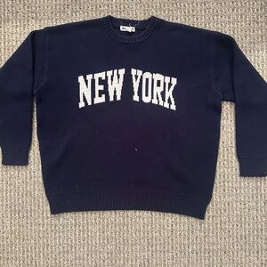 Charlotte Russe Navy Crewneck Sweater